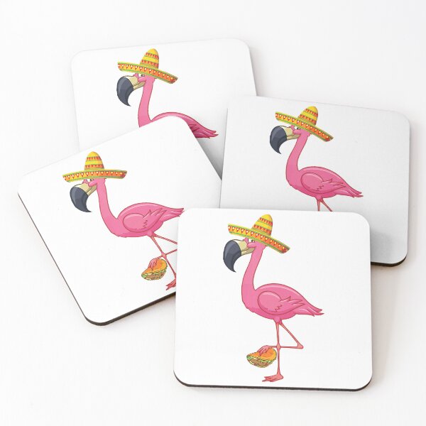 Item preview, Astute Pink Flamingo Taco Funny Mexican Cinco De Mayo Vintage designed and sold by ConcetaMendylli.