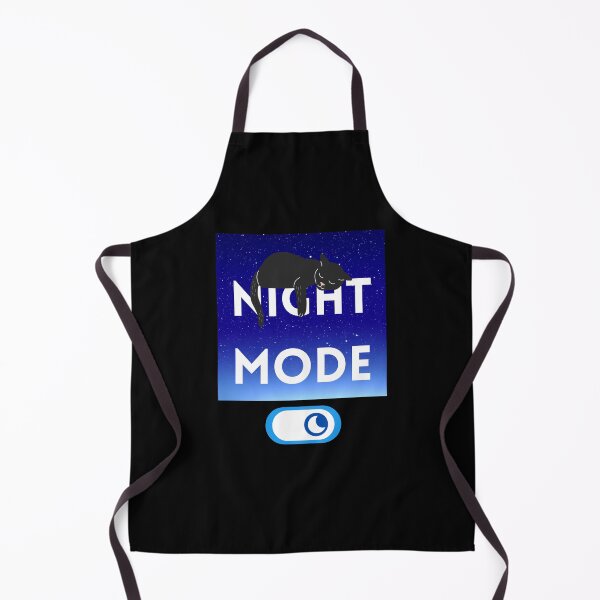 Item preview, Night Mode, Sleeping Cute Black Cat, Blue Night Sky designed and sold by quinellie.