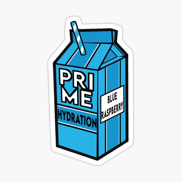 Lyrical Lemonade X KSI & Logan Paul's Prime Hydration Blue Raspberry Flavor Sticker
