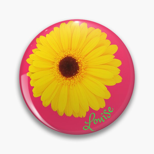 Item preview, Bright Gerbera Flower, Personalised with the Name "Louise" designed and sold by CreateShape.
