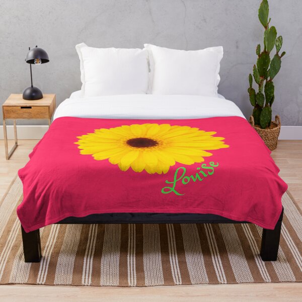 Artikelvorschau, Helle Gerbera-Blume, personalisiert mit dem Namen "Louise" entworfen und verkauft von CreateShape.