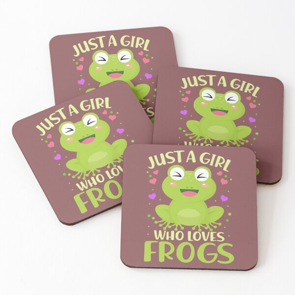 Item preview, Just A Girl Who Loves Frogs - Gifts designed and sold by S Cube Design.