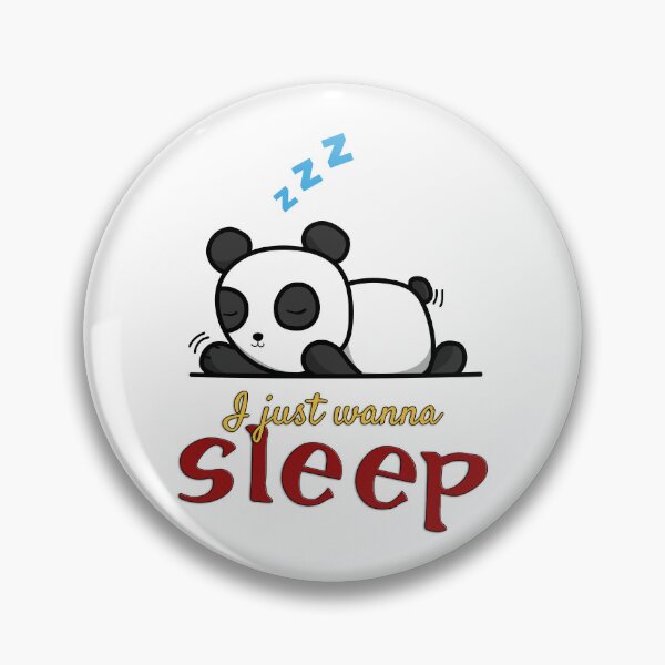 Item preview, Just Wanna Sleep Cute Sleeping Panda Word Art - Adorable designed and sold by Amazing Arts Designs.