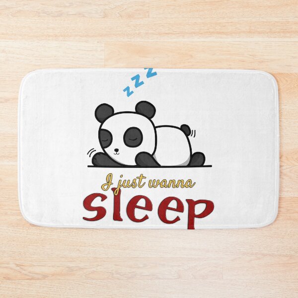 Item preview, Just Wanna Sleep Cute Sleeping Panda Word Art - Adorable designed and sold by Amazing Arts Designs.