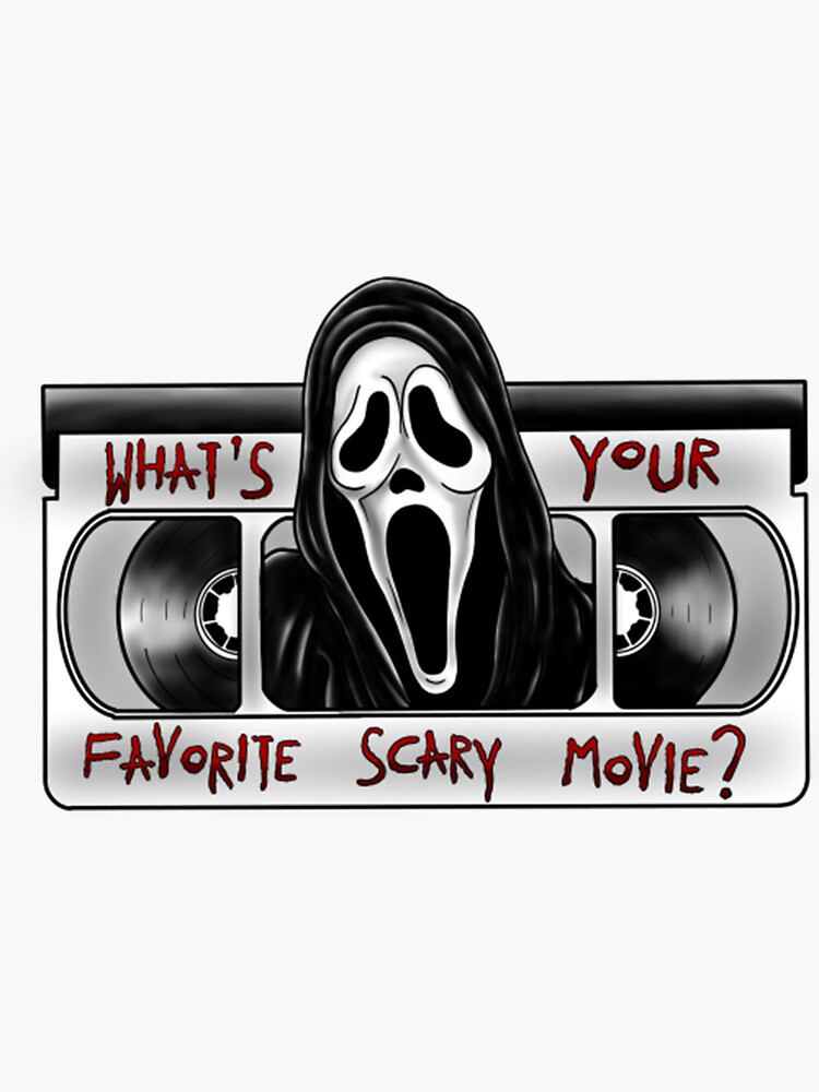 Ghost Face: What's Your Favorite Scary Movie PRINTS and STICKERS