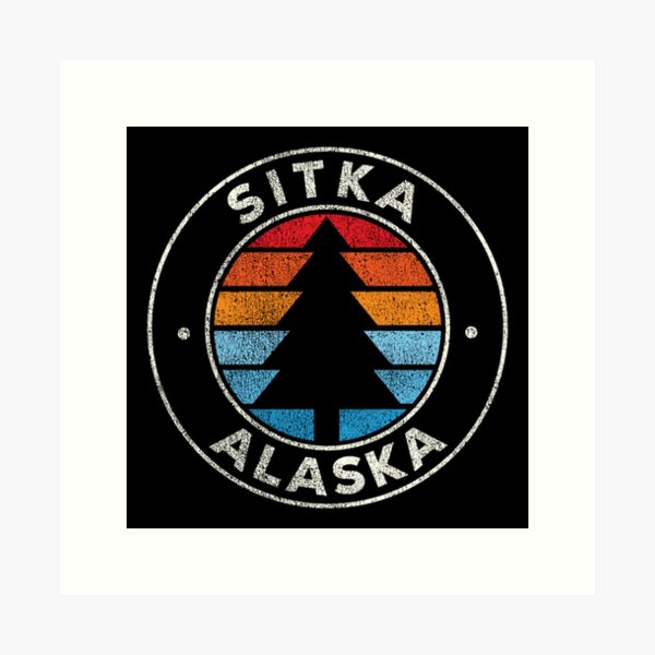 Item preview, Sitka Alaska AK Vintage Graphic Retro 70s designed and sold by terrellmbeang.
