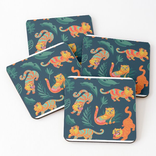 Item preview, Chinese tigers in the leaves designed and sold by PenguinHouse.