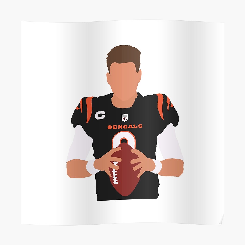 Joe Burrow 9 - Cincinnati Bengals Jersey Poster for Sale by sgkrishna