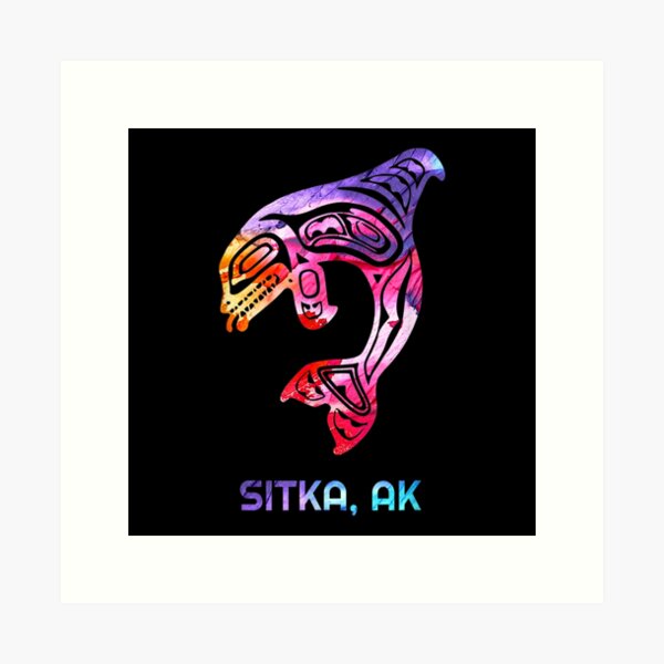 Item preview, Sitka Alaska PNW Native American Indian Orca Killer Whale designed and sold by terrellmbeang.