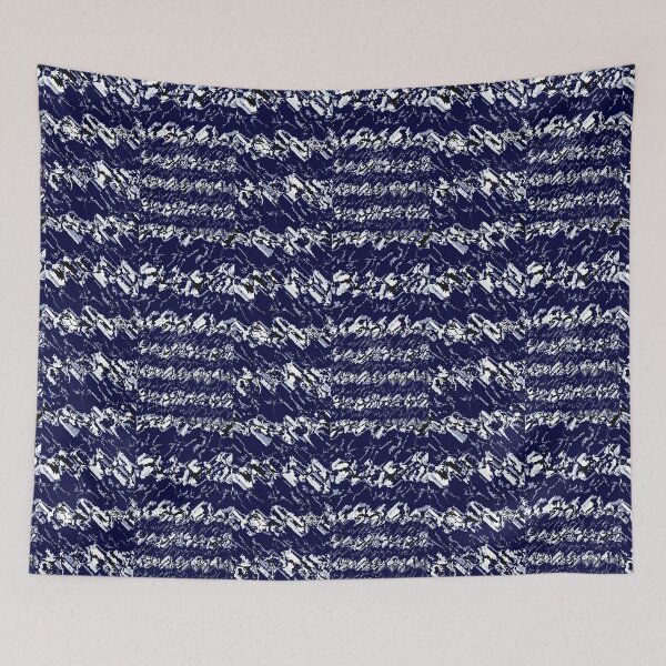 Item preview, Navy Blue,White, Black, And Light Blue Fluid  Abstract Art designed and sold by marvacousins246.