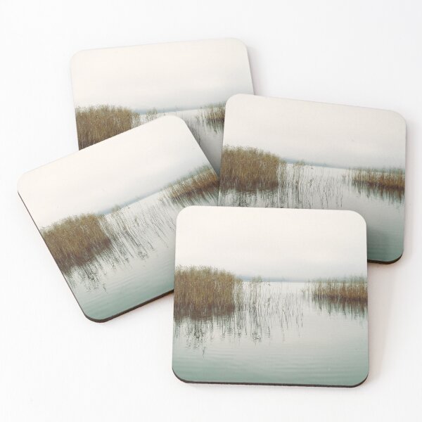 Item preview, Tranquil autumn lake reflection abstract landscape designed and sold by by-jwp.