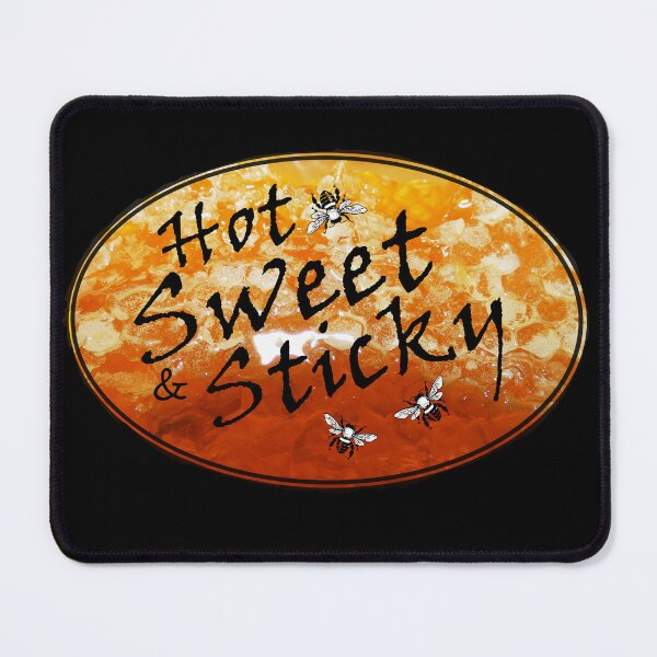Item preview, Hot Sweet & Sticky - Black Font on Honeycomb designed and sold by MountMercantile.