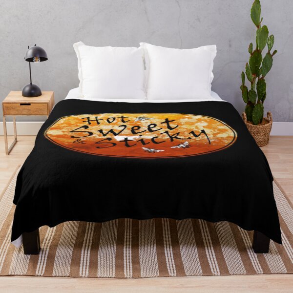 Item preview, Hot Sweet & Sticky - Black Font on Honeycomb designed and sold by MountMercantile.
