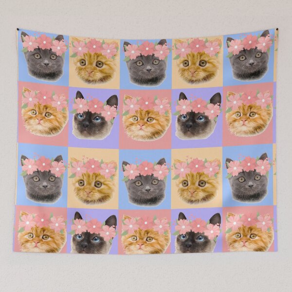 Item preview, Cute Kittens with Flower Crowns designed and sold by quinellie.