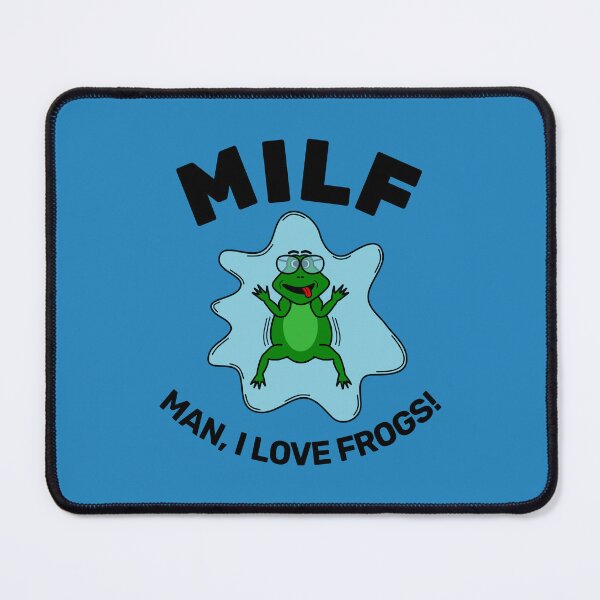 Aperçu de l'œuvre MILF Man I Love Frogs - Citation drôle de grenouille créée et vendue par Dev-Ang.
