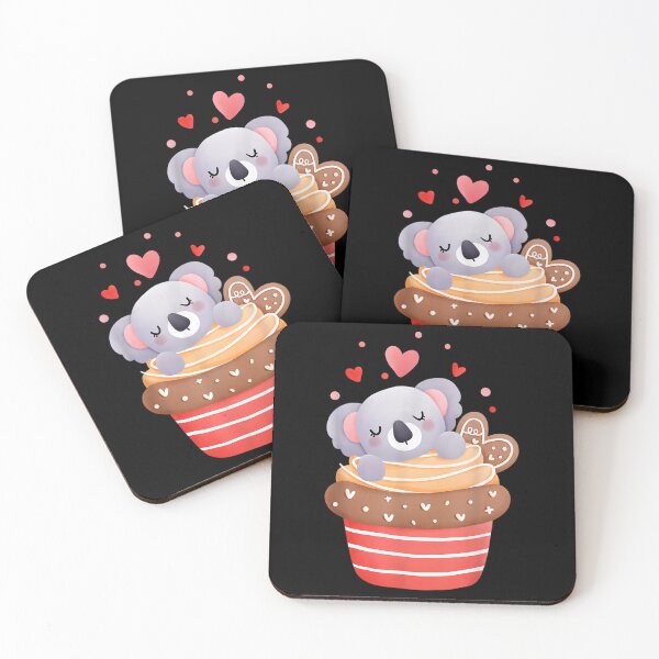 Item preview, Valentines Day Koala Bear In A Cupcake Heart Love designed and sold by travisvgnagui.