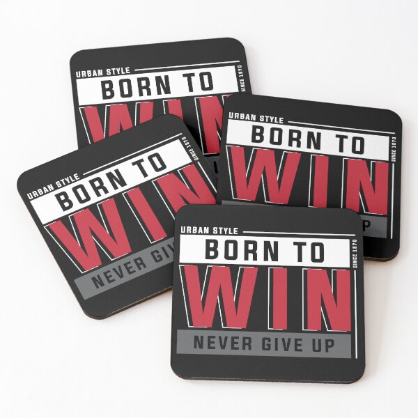 Item preview, Motivational Quotes Born To Win designed and sold by EpicArtz.