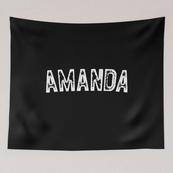 Item preview, Black T-shirt Gift for Women Named Amanda designed and sold by RoguePixel.