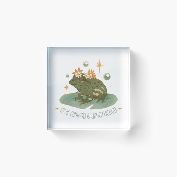 Item preview, moisturized and unbothered frog designed and sold by goblinbabe.