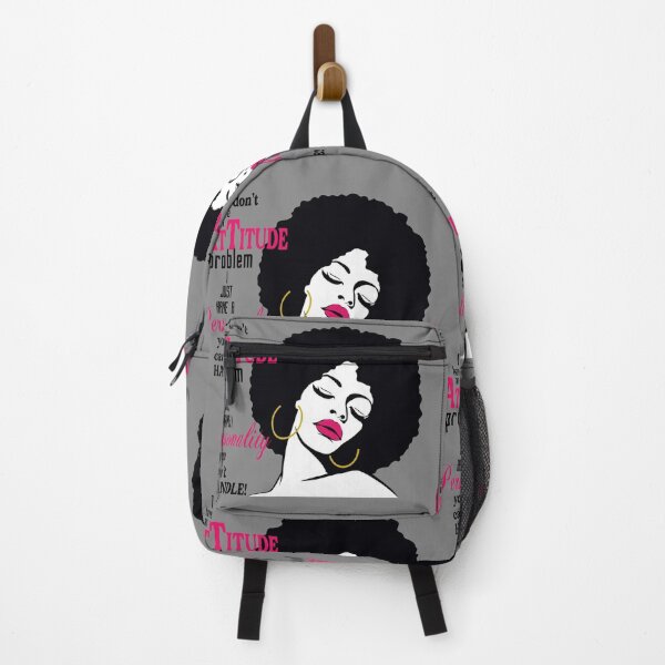 Item preview, "I Don't Have An Attitude Problem" Afro Art designed and sold by LYSandCo.