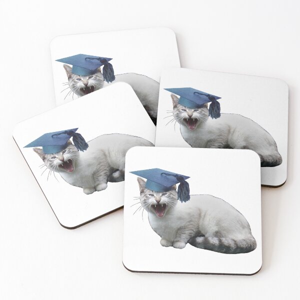 Item preview, Meowing Cat Grad designed and sold by catsclips.