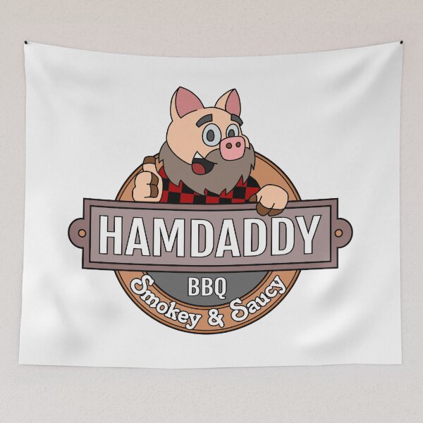 Item preview, HAMDADDY BBQ - Smokey & Saucy designed and sold by EpicDuckStudios.