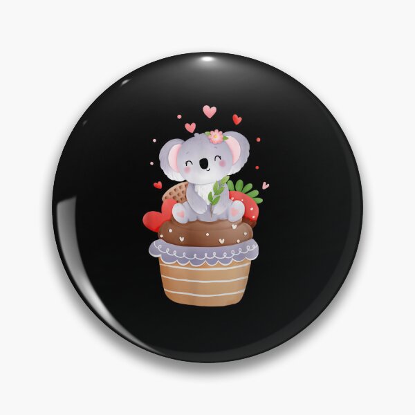 Item preview, Valentines Day Koala Bear In A Cupcake Heart Love designed and sold by travisvgnagui.
