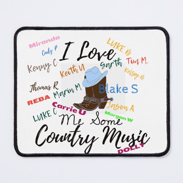 Item preview, I LOVE ME SOME COUNTRY MUSIC designed and sold by KelliesCorner.