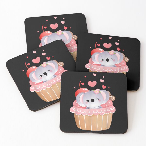 Item preview, Valentines Day Koala Bear In A Cupcake Heart Love designed and sold by travisvgnagui.