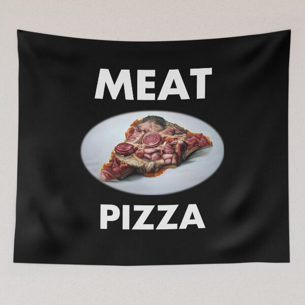 Item preview, Meat Pizza AI Generated Art designed and sold by patricklevar.