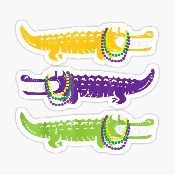 Artikel-Vorschau von Aligator Crocodiles Louisiana Mardi Gras Women Men Kids, designt und verkauft von TristanPierre.