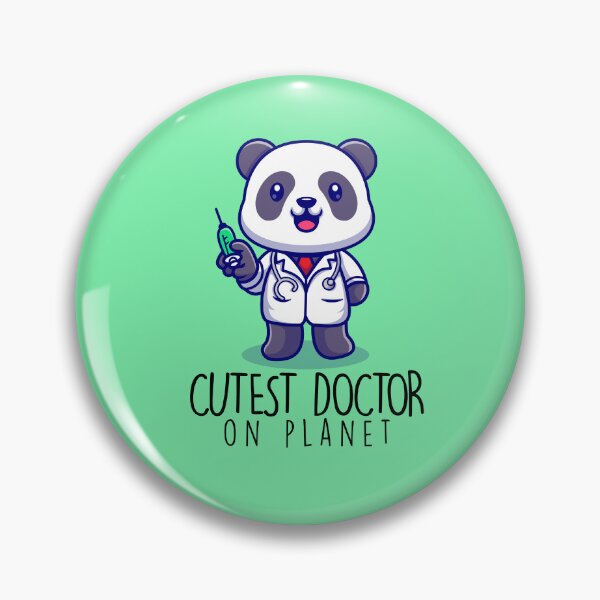 Item preview, Cutest Doctor on Planet - Funny cute medical panda with injection designed and sold by The Patootoos.