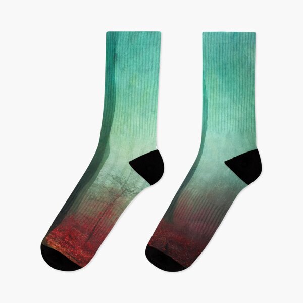 Item preview, Red Forest Floor - Dreamy Surreal Forest Scenery designed and sold by Dyrk Wyst Redbubble Shop.