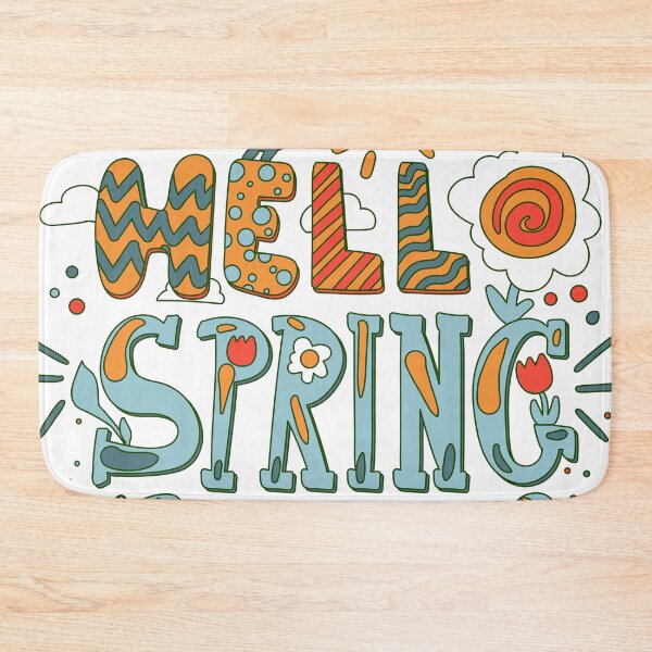 Item preview, Hello Spring Colorful Typography Best Selling designed and sold by KawaiiTops.