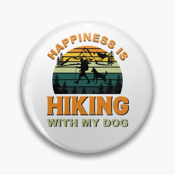 Item preview, Happiness Is A Day Spent Hiking With My Dog designed and sold by The Sticker Place.