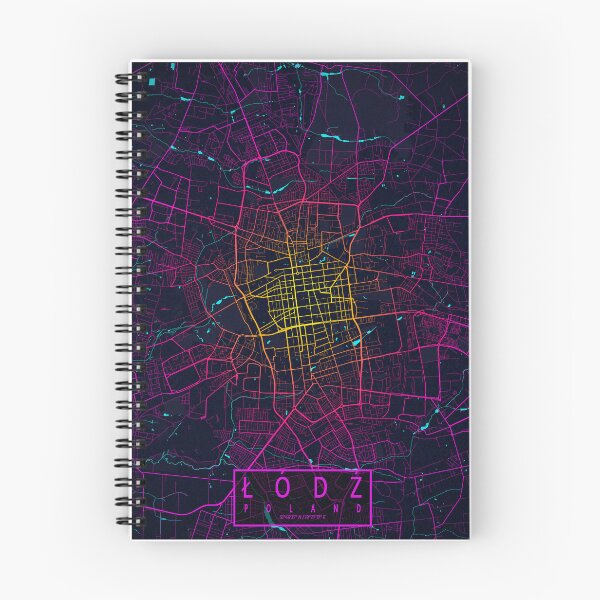 Item preview, Lodz City Map of Poland - Neon designed and sold by deMAP.