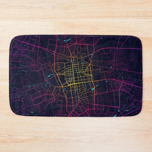 Item preview, Lodz City Map of Poland - Neon designed and sold by deMAP.