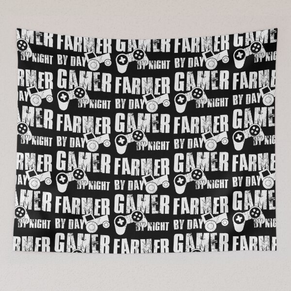 Item preview, Farmer By Day Gamer By Night, Funny Gaming Quote, Cool Dad Husband Brother Gamer designed and sold by FNStuff.
