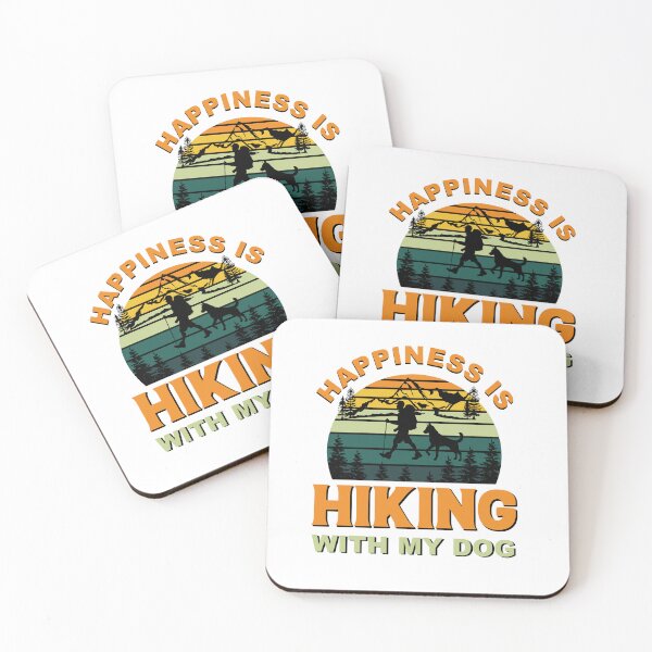 Item preview, Happiness Is A Day Spent Hiking With My Dog designed and sold by The Sticker Place.