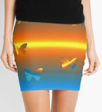 Horizon Butterflies Mini Skirt