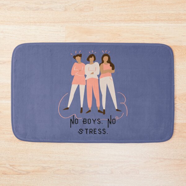 Item preview, Pink No Boys No Stress Galentines For Singles   designed and sold by FlynnHansen.