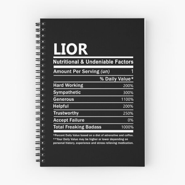 Item preview, Lior Name T Shirt - Lior Nutritional And Undeniable Factors Gift Item Tee designed and sold by pourvasecandi.