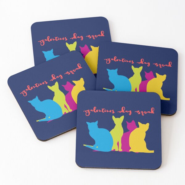 Item preview, Galentines Day Squad of Colorful Lady Cats   designed and sold by FlynnHansen.