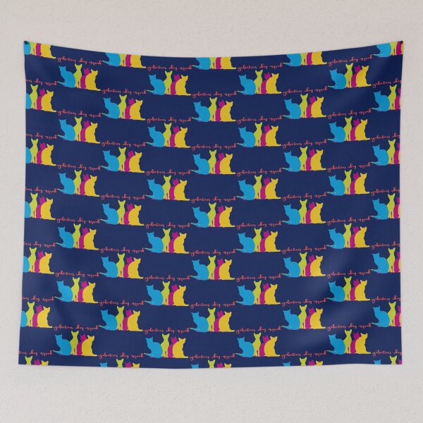 Item preview, Galentines Day Squad of Colorful Lady Cats   designed and sold by FlynnHansen.