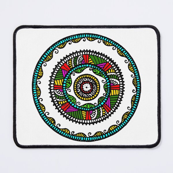 Item preview, Colored Rainbow First Mandala - Paisley Mehndi Meditation Art  designed and sold by GrandTartaria.