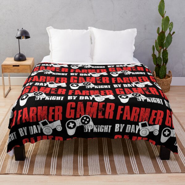 Item preview, Farmer By Day Gamer By Night, Funny Gaming Quote, Cool Dad Husband Brother Gamer designed and sold by FNStuff.