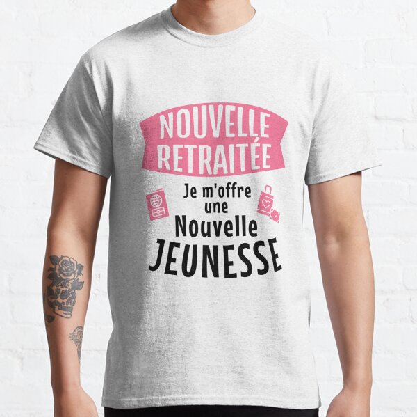 Tee-shirt idée cadeau retraite femme 60 ans