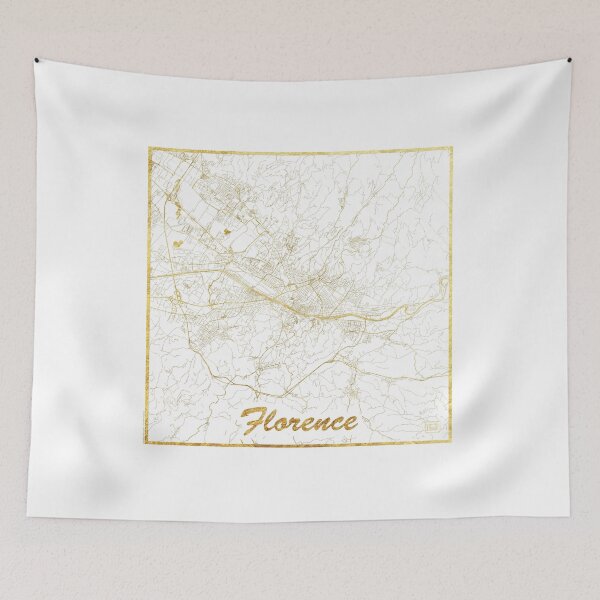 Item preview, Florence Map Gold designed and sold by HubertRoguski.