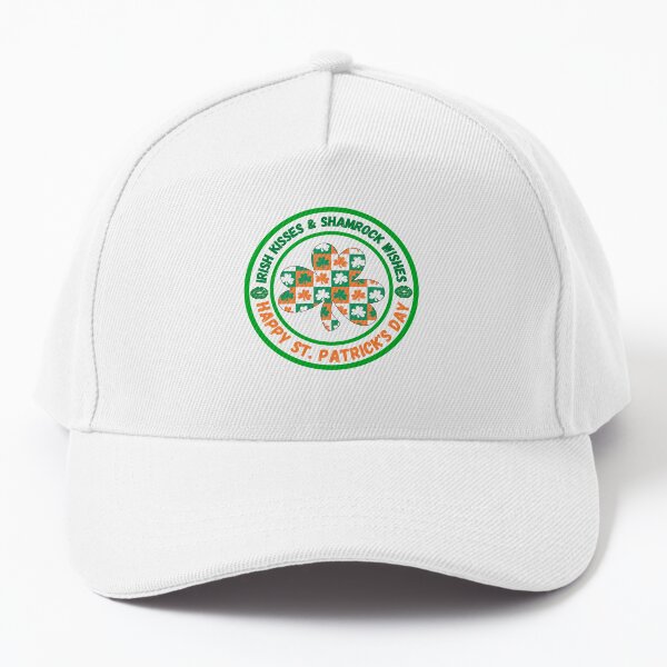 Irish Kisses And Shamrock Wishes. Happy St. Patrick's Day. St Patricks Day, Happy Saint Patricks Day. St Patrick's Day Shamock, Clovers Baseball Cap