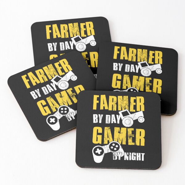 Item preview, Farmer By Day Gamer By Night, Funny Gaming Quote, Cool Dad Husband Brother Gamer designed and sold by FNStuff.